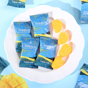GINMAR金玛芒果味果汁软糖结婚喜糖婚礼糖果散装 橡皮糖休闲小零食
