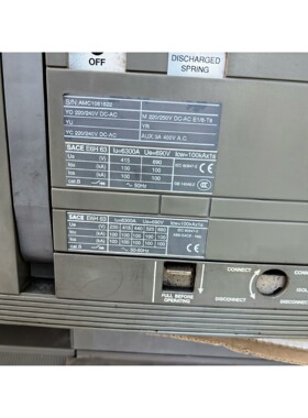 ABB框架断路器E6H63  6300A PR122/P-LSI 3P抽屉式全新原装拍前请