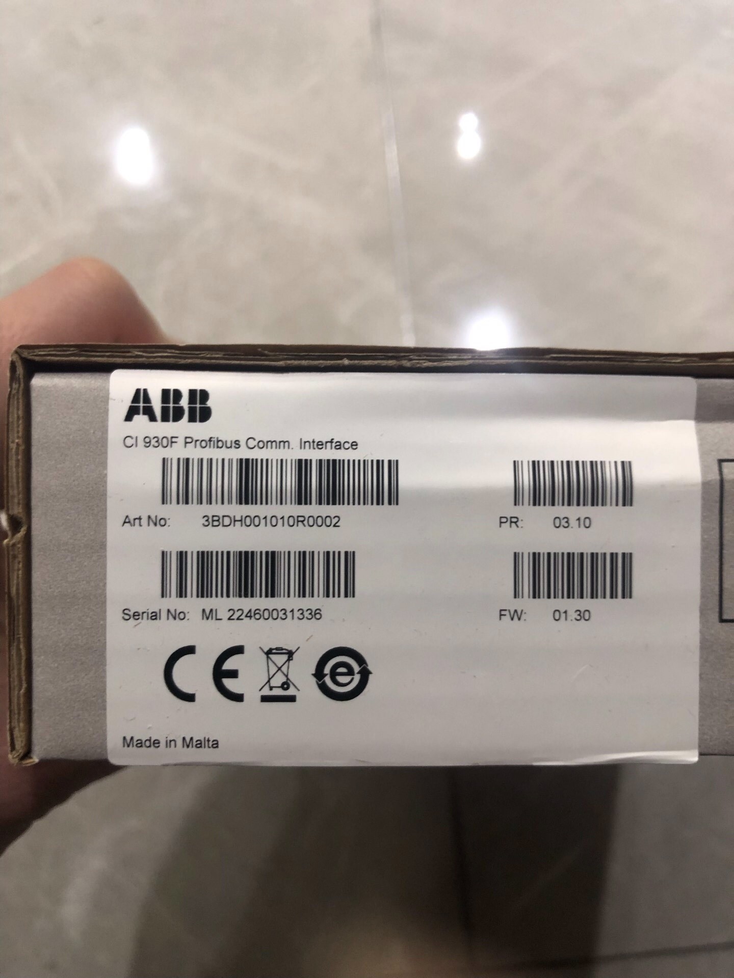 ABB全新原装CI930F 3BDH001010R0002拍前请询价