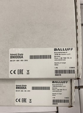 巴鲁夫BNI006A网络模块停产升级BNI00HM以太网接口全新原装拍前请