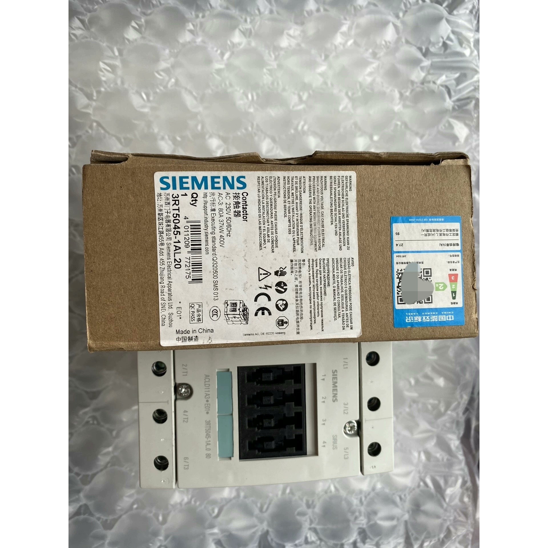 3RT5045-1AL20 西门子接触器全新原装拍前请询价