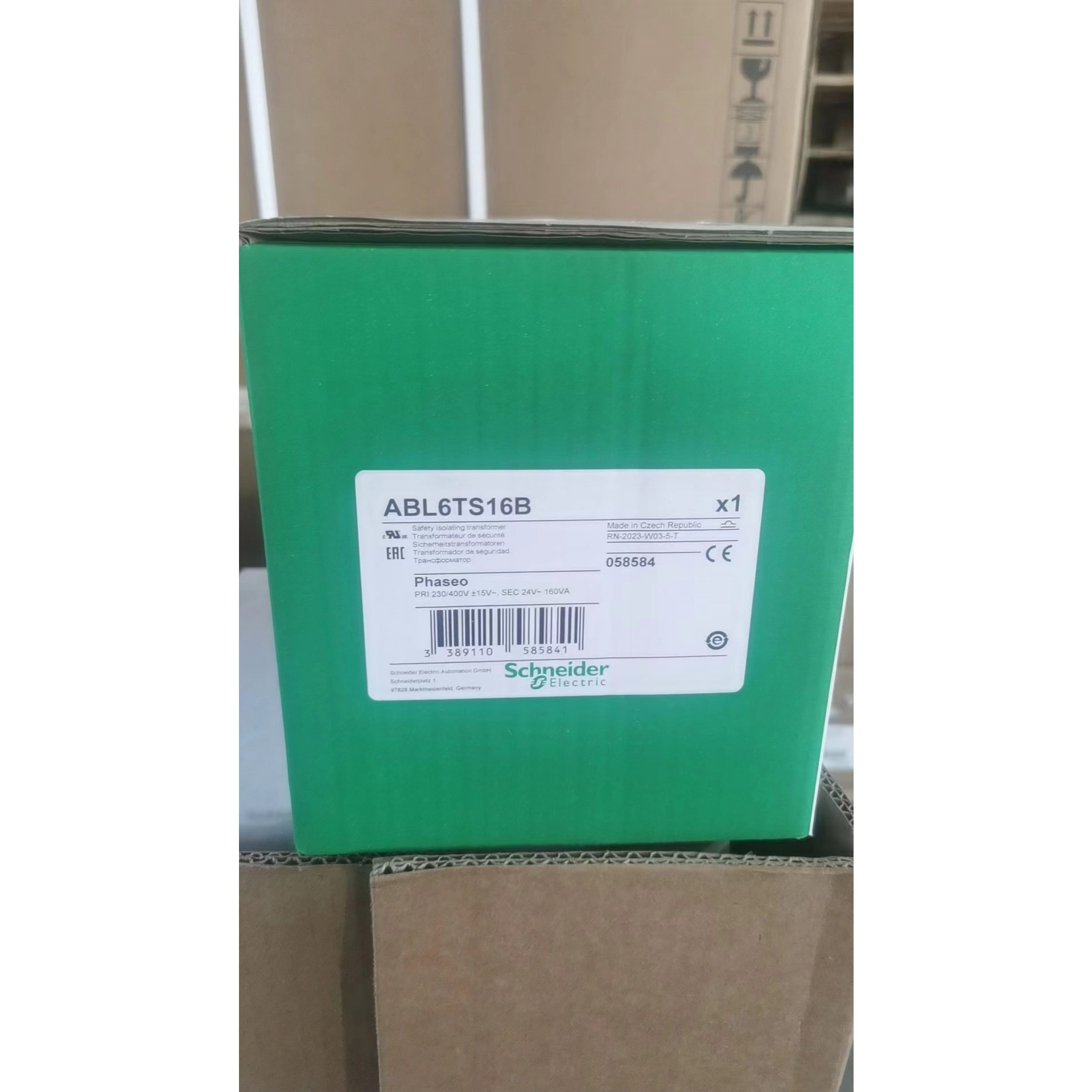 施耐德变压器ABL6TS16B  160VA  输出24V全新原装拍前请询价