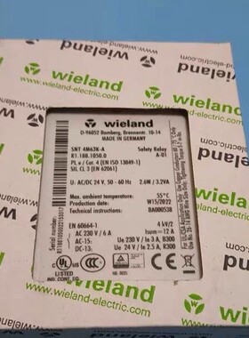 wieland威琅SNT 4M63K-A控制器R1.188.1050.0全新原装拍前请询价