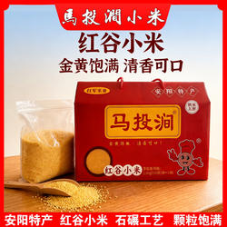 安阳特产马投涧红谷石碾小米月子米送礼