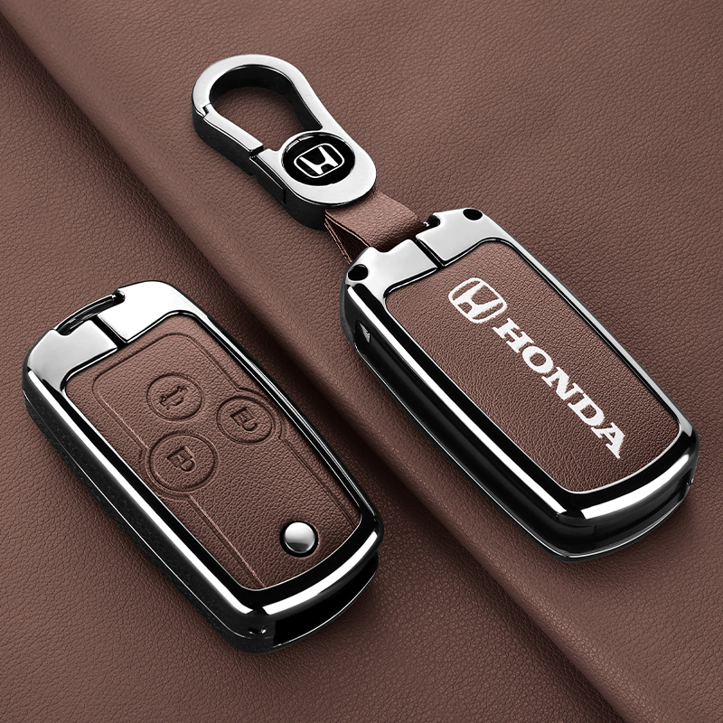 适用老款八代雅阁CRV思域艾力绅思铂睿遥控折叠车遥控金属包套