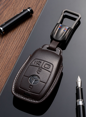 适用奔驰gls600钥匙套G500 G63amg GT50 CLS300 GLS450车包壳真皮