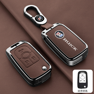 适用别克凯越钥匙套15款13款老款君越凯越高档汽车配件壳包扣男士