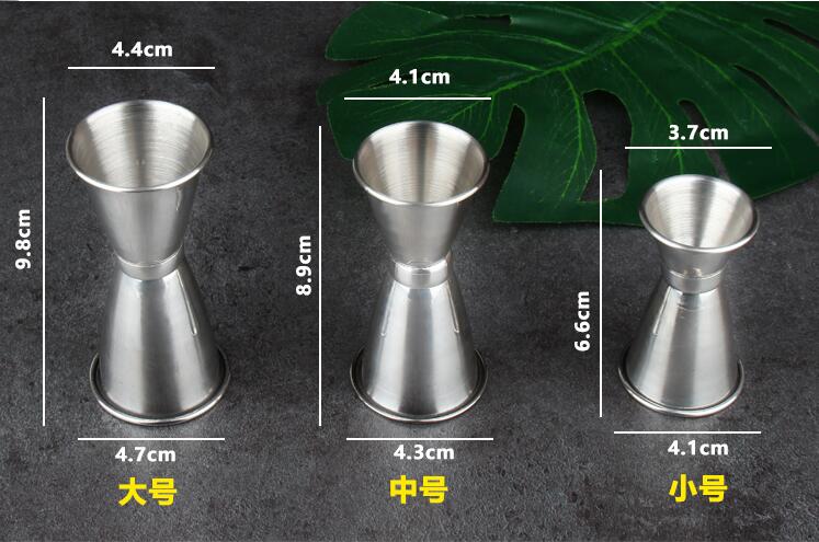 奶茶店PC树脂盎司杯双头小量杯带刻度 10-20-40cc 毫升量酒安士杯