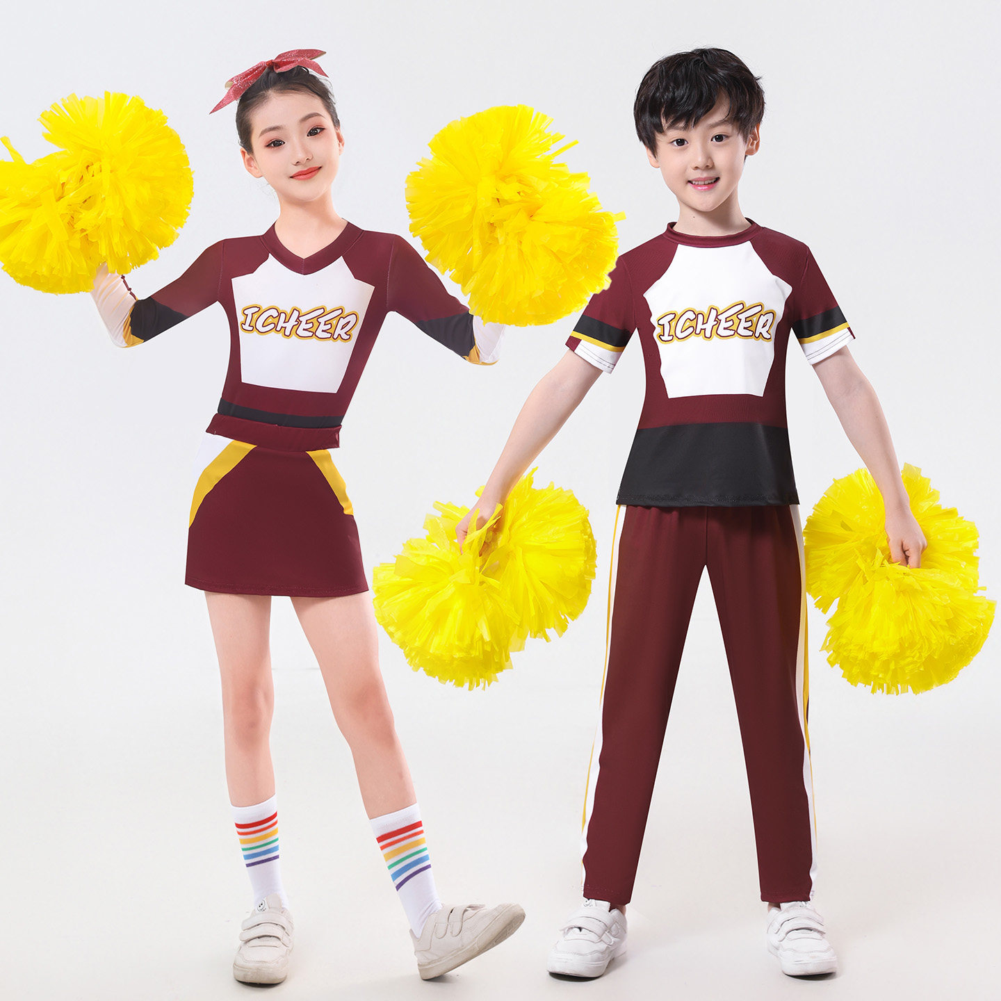 儿童啦啦队演出服学生运动会表演服装男女团体啦啦操健美操比赛服