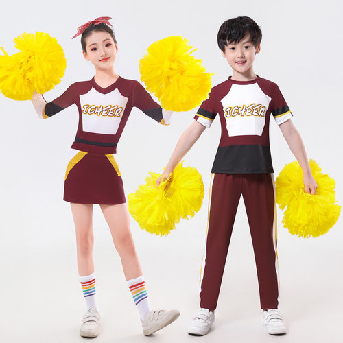 儿童啦啦队演出服运动会比赛