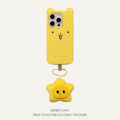 @BOBBY PLANET日本原单百变小樱小可简约黄色可爱卡通趣味适用iPhone17Promax手机壳柔软硅胶苹果16543甜美女