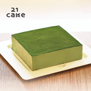 21cake抹茶和栗生日蛋糕同城配送北京上海栗子动物奶油蛋糕