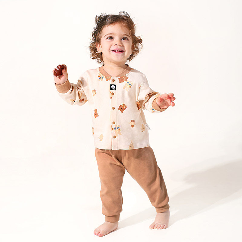 婴儿秋衣套装宝宝分体内衣春秋季纯棉a类衣服婴幼儿睡衣夏季薄款