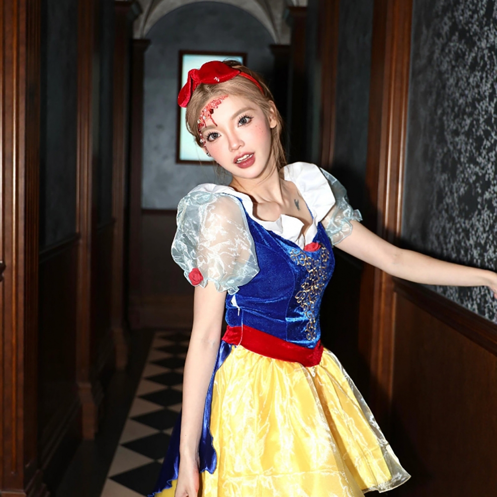 万圣节白雪公主裙迪士尼穿搭衣服
