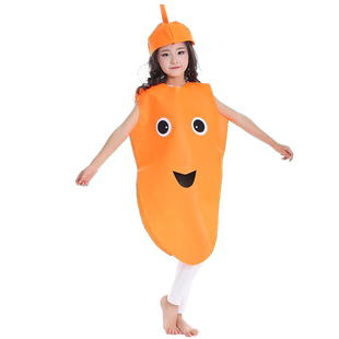 万圣节儿童表演服装水果蔬菜服环保时装秀幼儿园演出服造型衣服