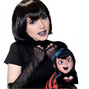 梅菲斯cos假发万圣节发饰梅维斯精灵旅社波波头搞怪短发动漫全头