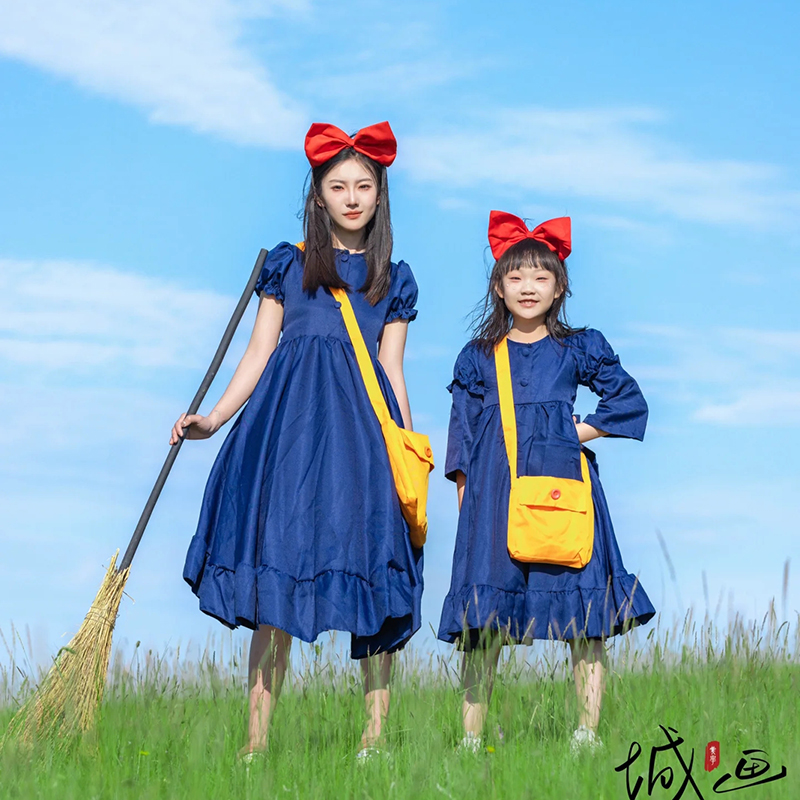 万圣节服装魔女宅演出服儿童