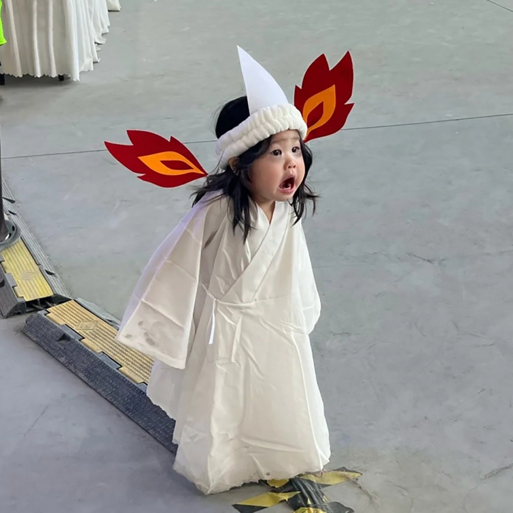 袁湘琴可爱鬼cos服万圣节儿童服装贞子装扮衣服2025新款演出服