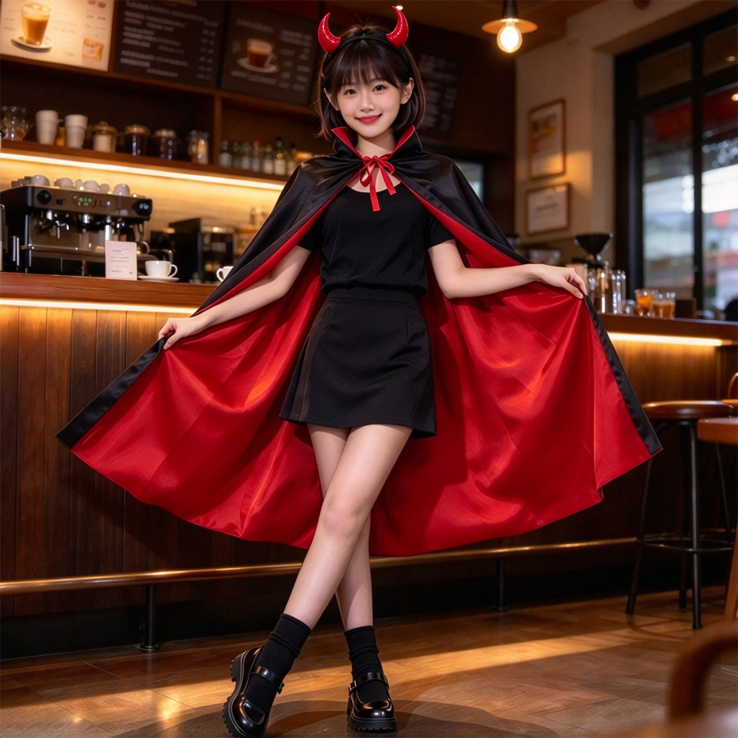 万圣节儿童服装女巫吸血鬼披风斗篷演出服角色扮演cos装扮衣服