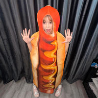 Halloween costume, sausage, hot dog, hamburger, tomato, doll costume, cosplay, funny clothes, costume for adults thumbnail 2