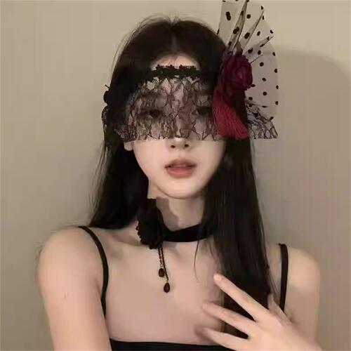 万圣节面具女生成人派对化妆假面舞会蕾丝半脸面罩cos装扮眼罩