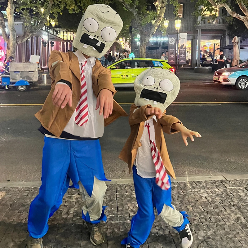 万圣节服装成人植物僵尸衣服套装