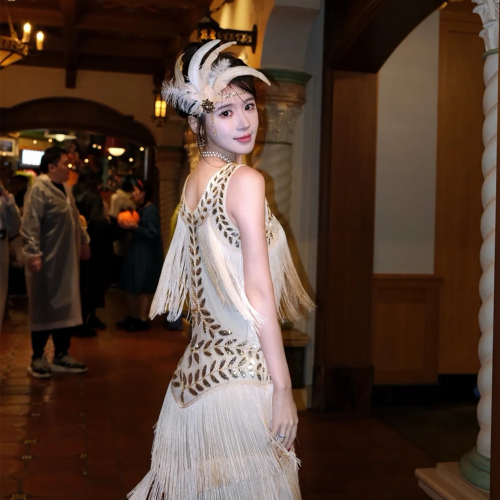 万圣节cosplay服装女无袖连衣裙女装成人衣服日常可穿新款服饰