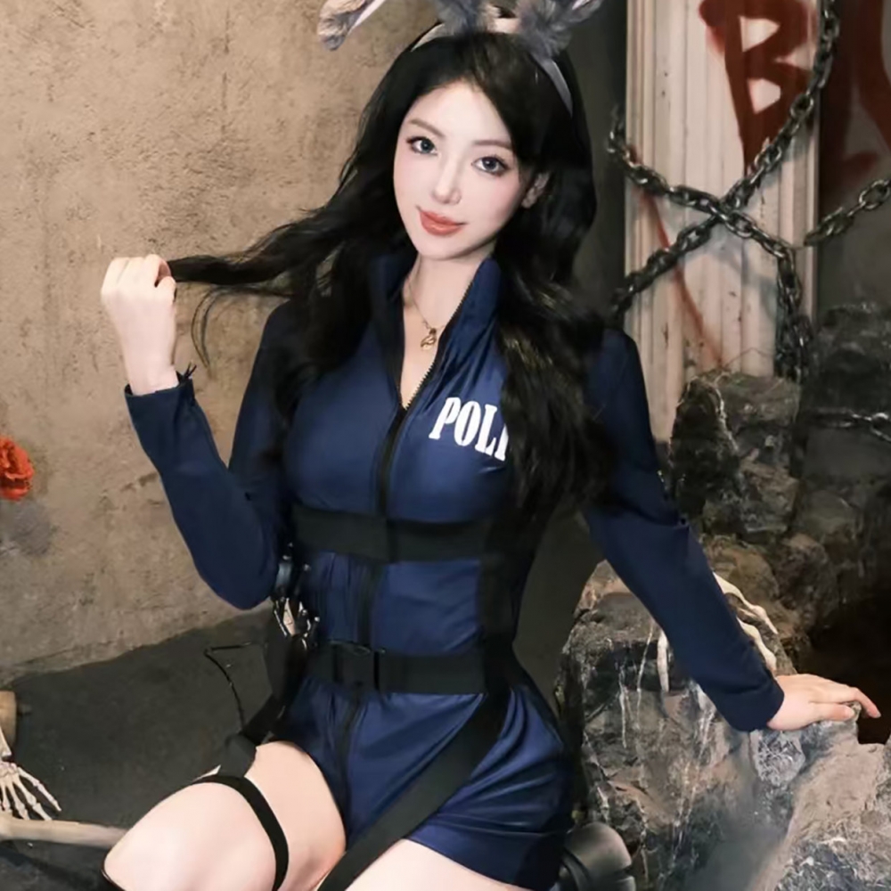 万圣节服装成人女警cos服兔子警官衣服装扮角色扮演创意服饰新款