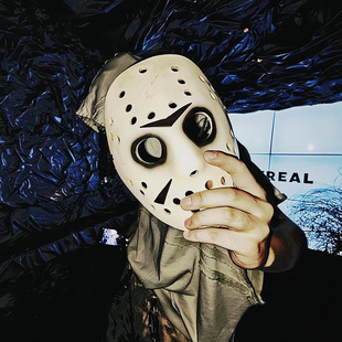 万圣节杰森面具cos曲棍球冰球恐怖法老表演头套男士全脸吓人恶搞