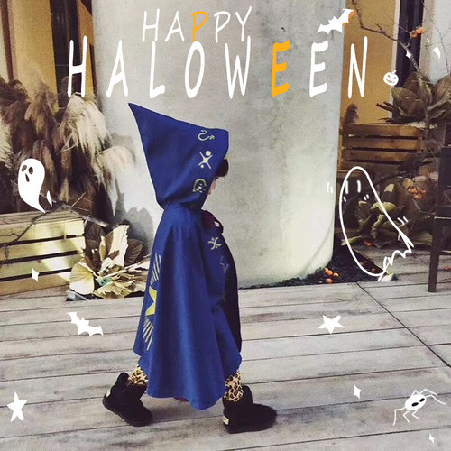 万圣节儿童服装披风斗篷