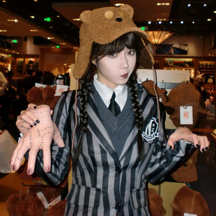 星期三亚当斯一家cosplay服同款衣服万圣节服装女装成人服饰裙子