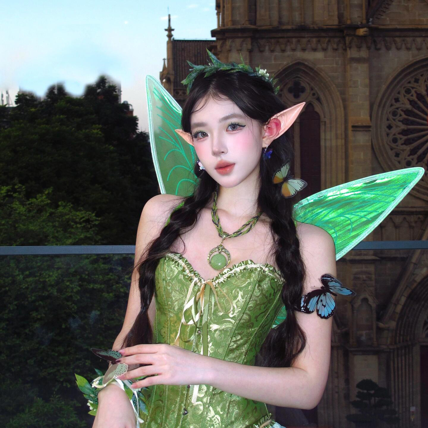 万圣节小精灵翅膀蝴蝶背饰道具