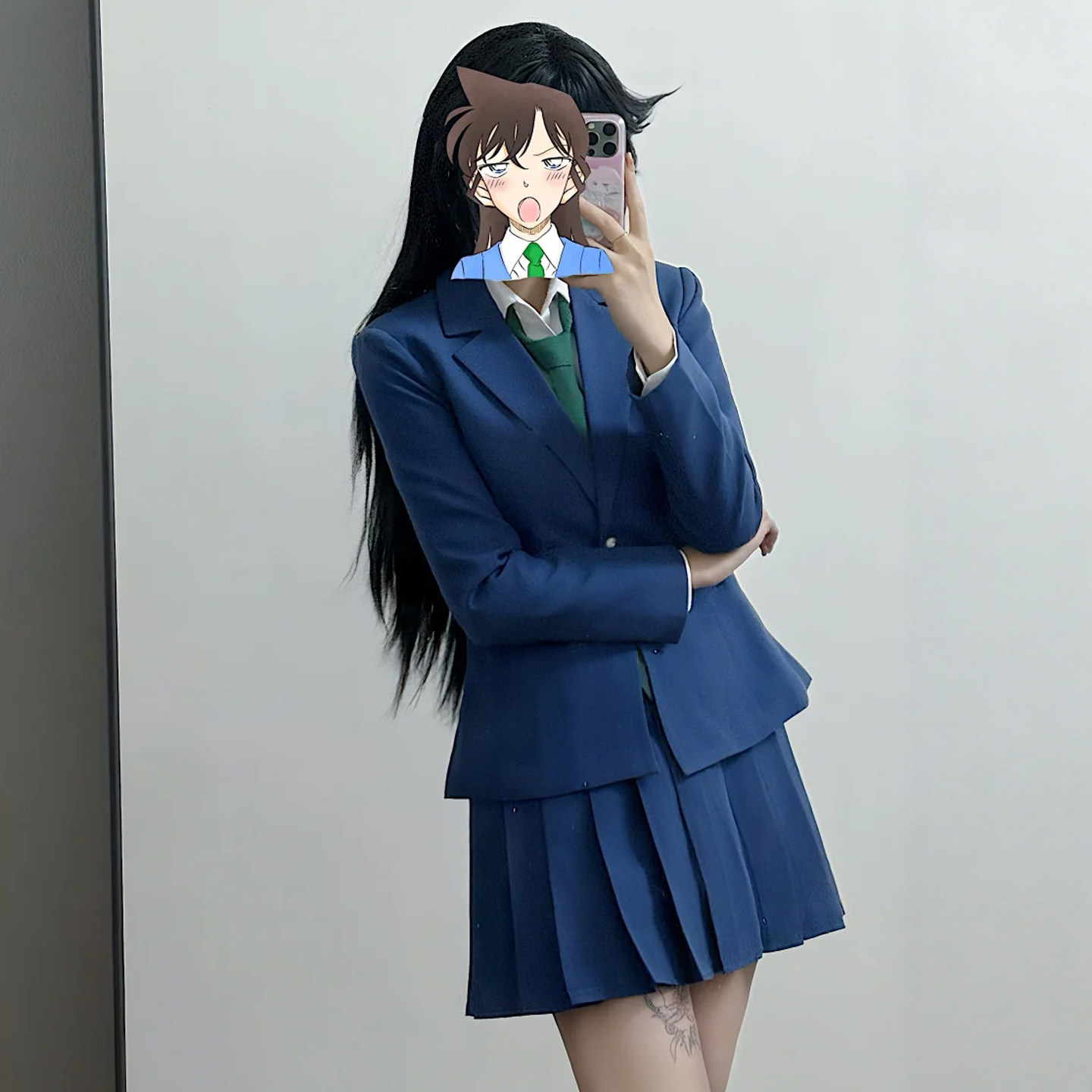 毛利兰cosplay服名侦探柯南小兰万圣节衣服装扮套装漫展角色扮演