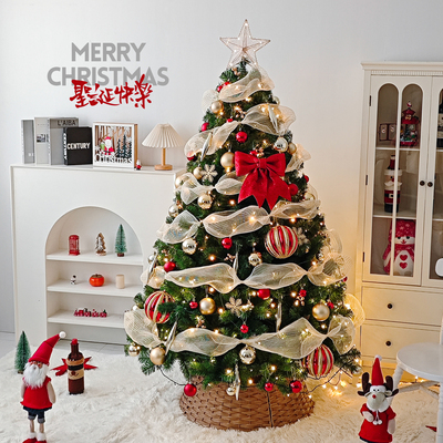 圣诞树客厅家用发光2025新款落地摆件高级感仿真创意圣诞节装饰品