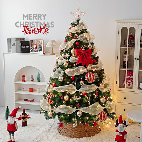 圣诞树客厅家用发光2025新款落地摆件高级感仿真创意圣诞节装饰品