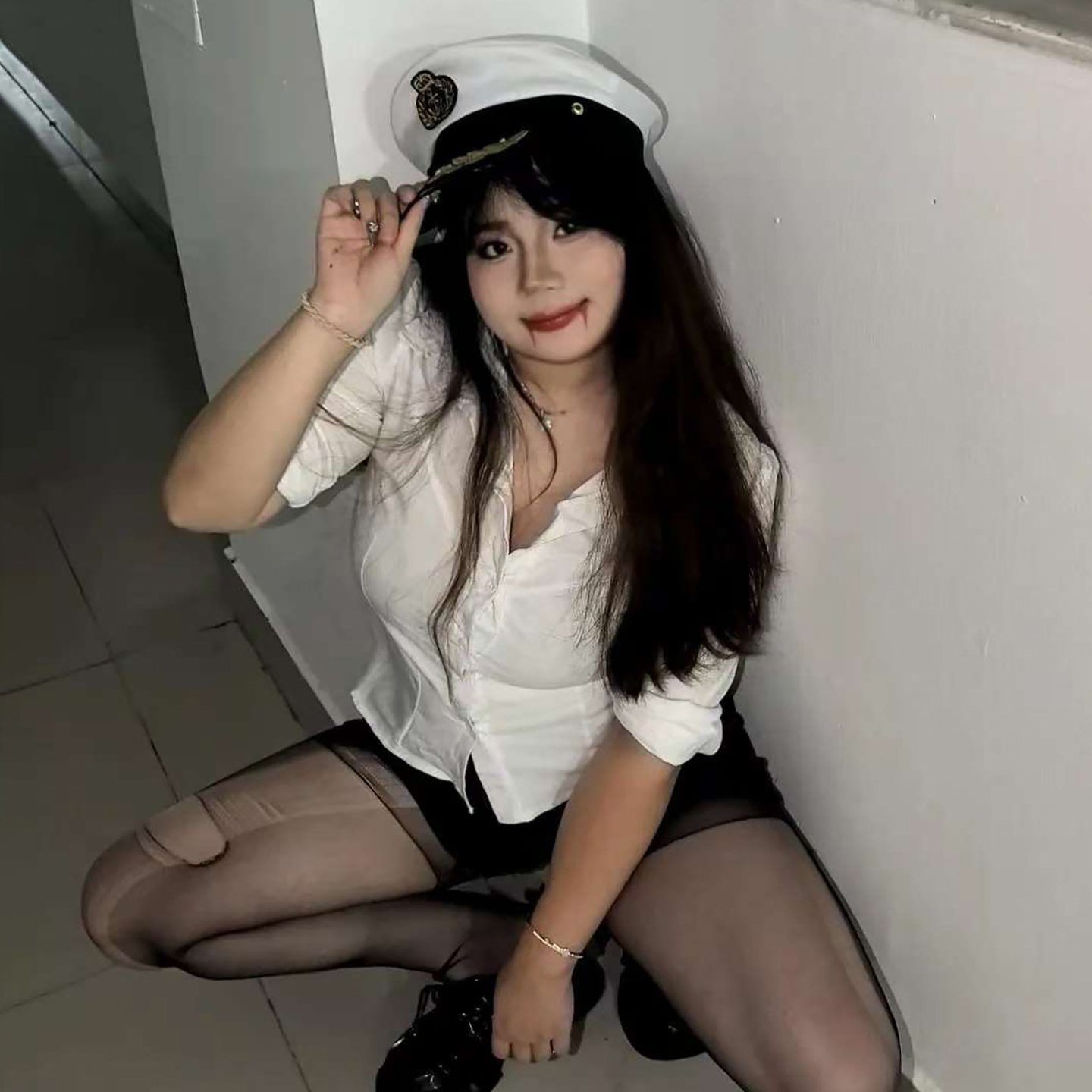女警cos服万圣节服装成人大码女装服饰警察角色扮演衣服警官制服
