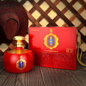 蒙古王42度红坛手提礼盒999ml装 浓香型固态发酵草原特产白酒