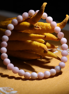 姑苏润石堂和田玉籽料桃花手串