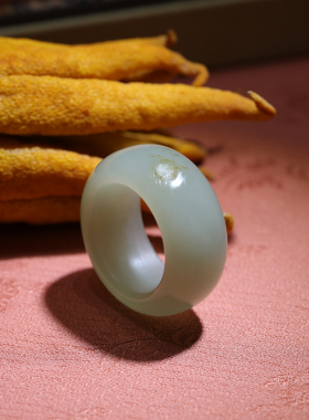 姑苏润石堂和田青玉籽料扳指