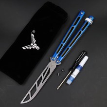 未开刃蝴蝶刀 钢海啸 海妖 新手入门初学训练小刀balisong yy4