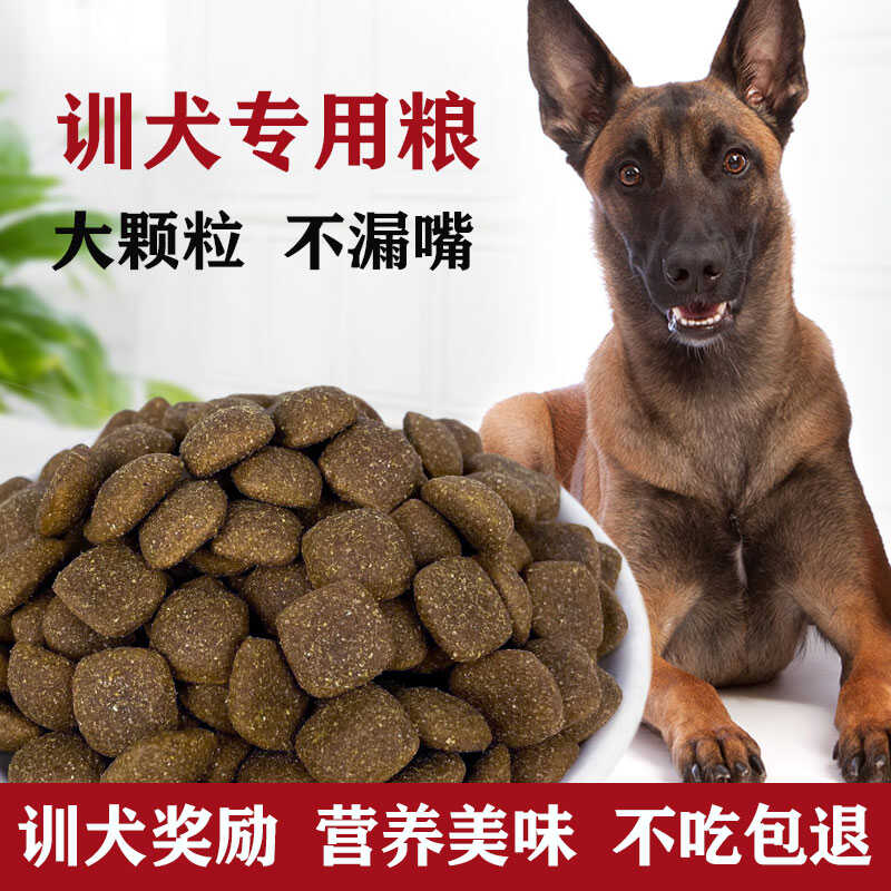 狗狗大颗粒通用型牛肉味训犬粮马犬金毛拉布德牧拉训狗专用粮