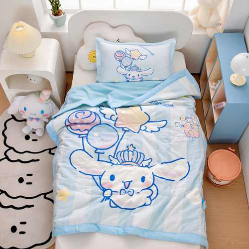 三丽鸥玉桂狗儿童夏被全棉纯棉空调被幼儿园宝宝婴儿夏凉被薄盖被