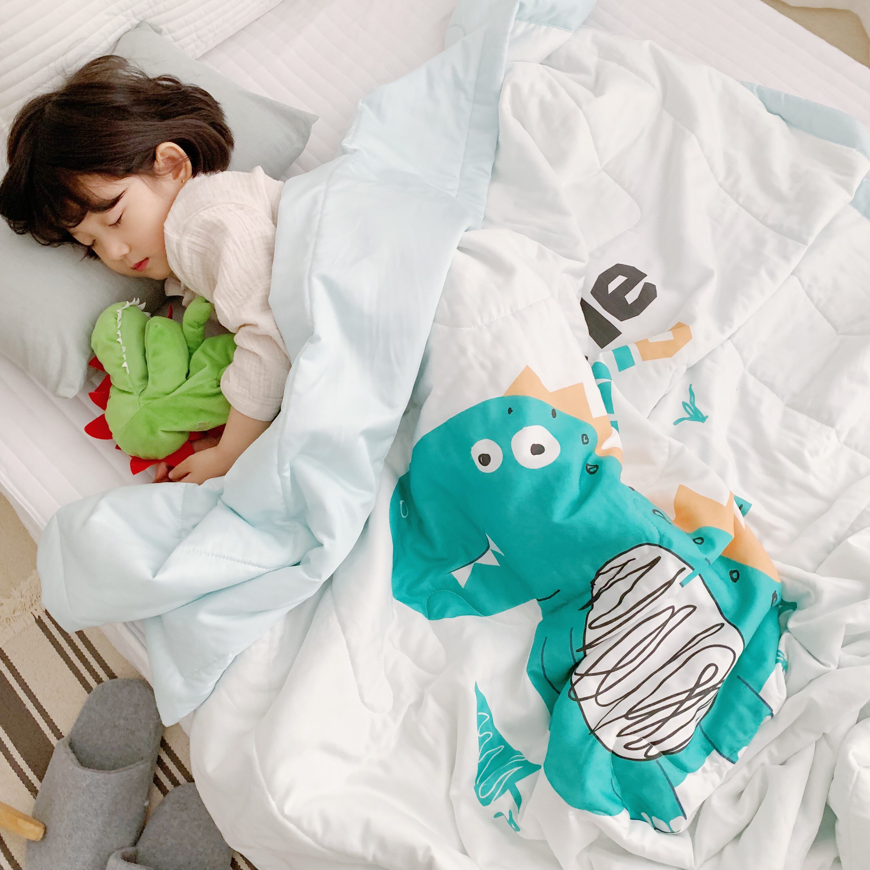 儿童天丝夏被幼儿园宝宝婴儿空调被莫代尔冰丝夏凉被夏季午睡薄被