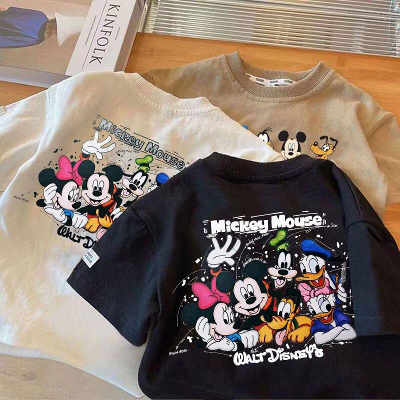 ins儿童宝宝迪士尼短袖T恤透气2025夏季新款男童女童卡通圆领半袖,童装/婴儿装/亲子装,T恤,淘宝优惠券,粉丝福利购,淘宝优惠卷