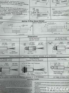 GEMS ELS-1100光电液位传感器，订货号169555
