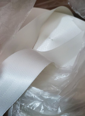 纯白色汽车安全带改装更换 通用型国标保险带尼龙织带座椅延长带