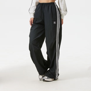 女褲 Adidas 阿迪達(dá)斯三葉草三條紋降落傘褲 長褲 KF9615 休閑運動褲