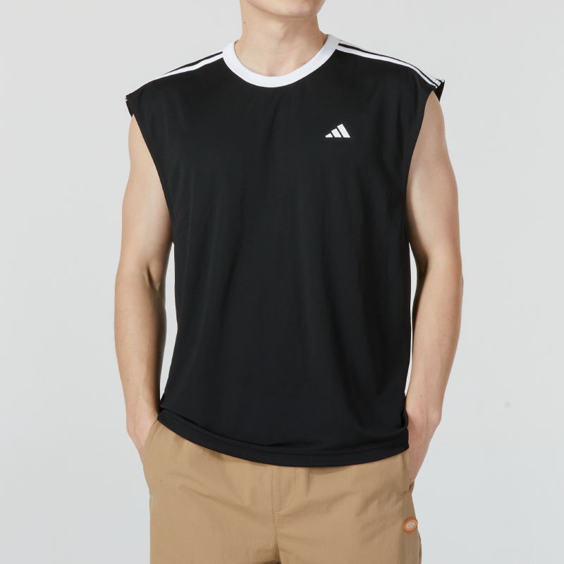 Adidas/阿迪达斯篮球背心男2025新款运动休闲圆领无袖T恤