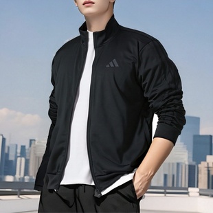 运动休闲外套JI8818 上衣2025新款 Adidas 阿迪达斯针织夹克男装