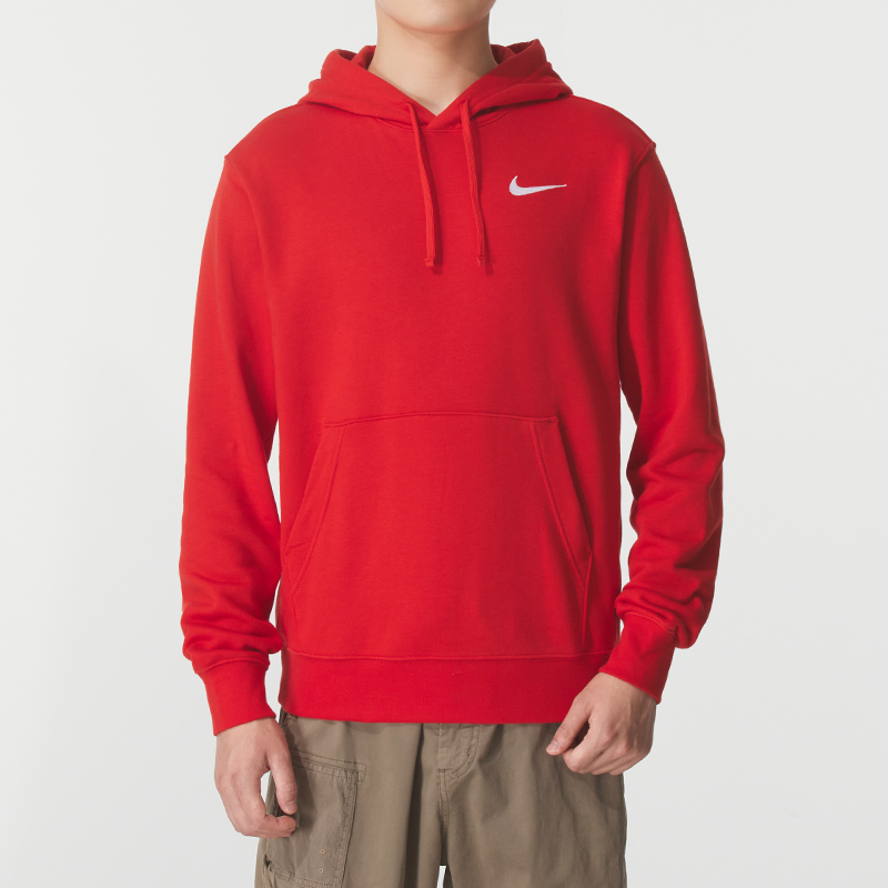 Nike/耐克连帽卫衣男装上衣简约袋鼠兜运动休闲套头衫HF1177-657